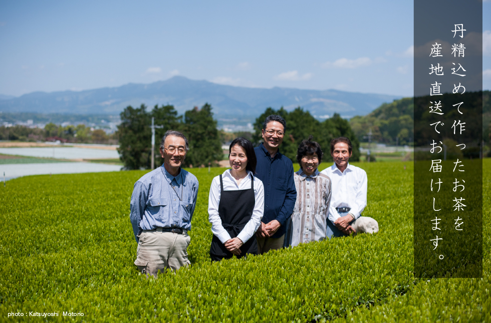 丹精込めて作ったお茶を産地直送でお届けします。